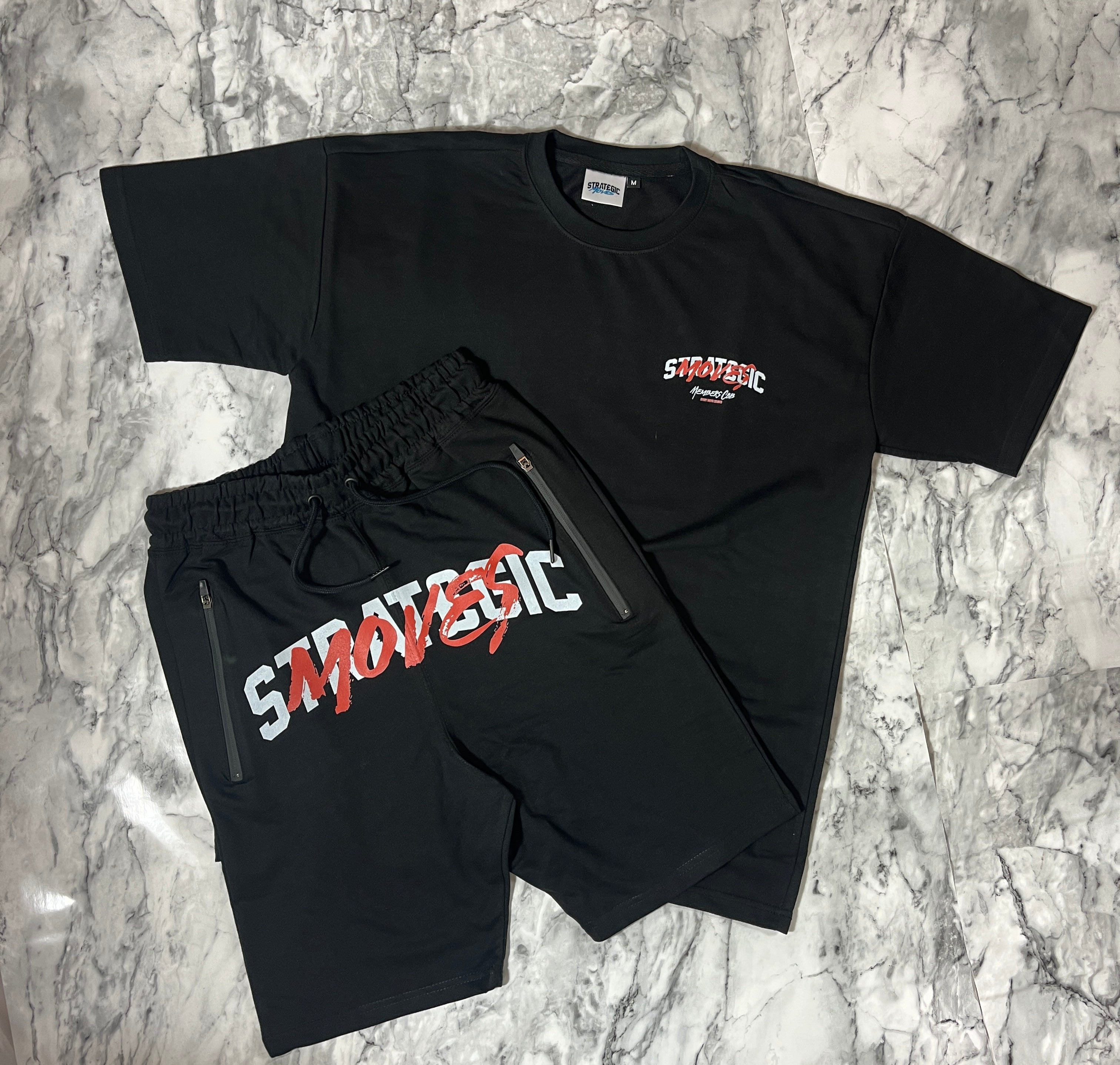 Oversized Red Short Set